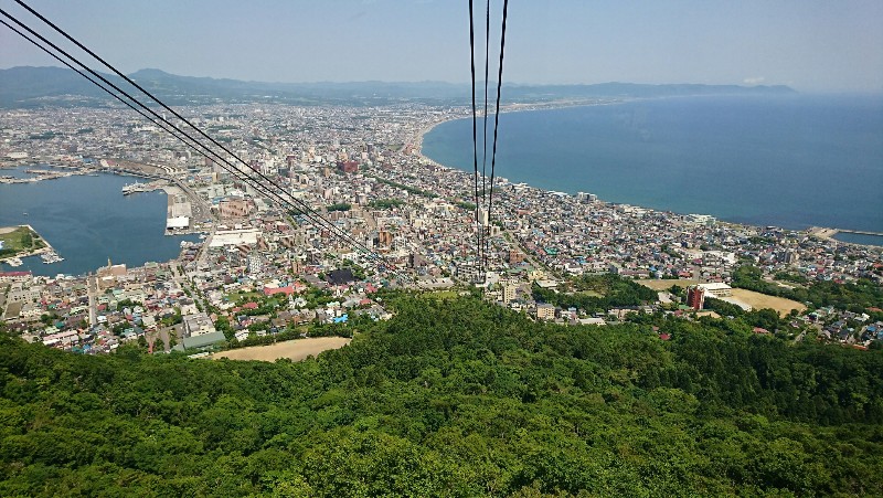 函館山ロープウェーから眺める函館市街