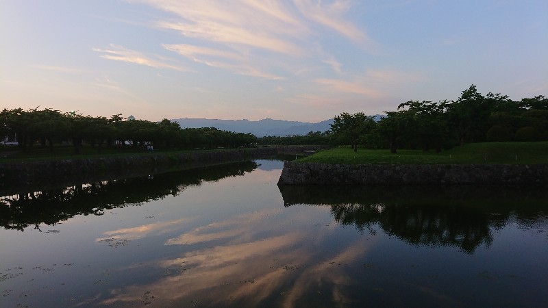 夕暮れ時の五稜郭