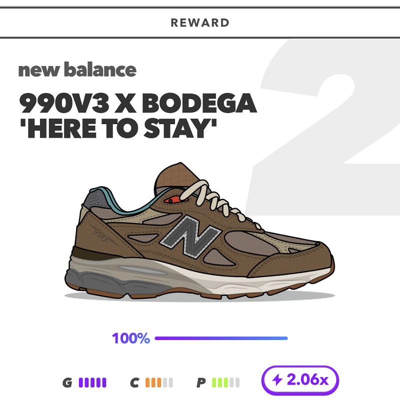 990V3 X BODEGA 'HERE TO STAY'のゲーム内イラスト