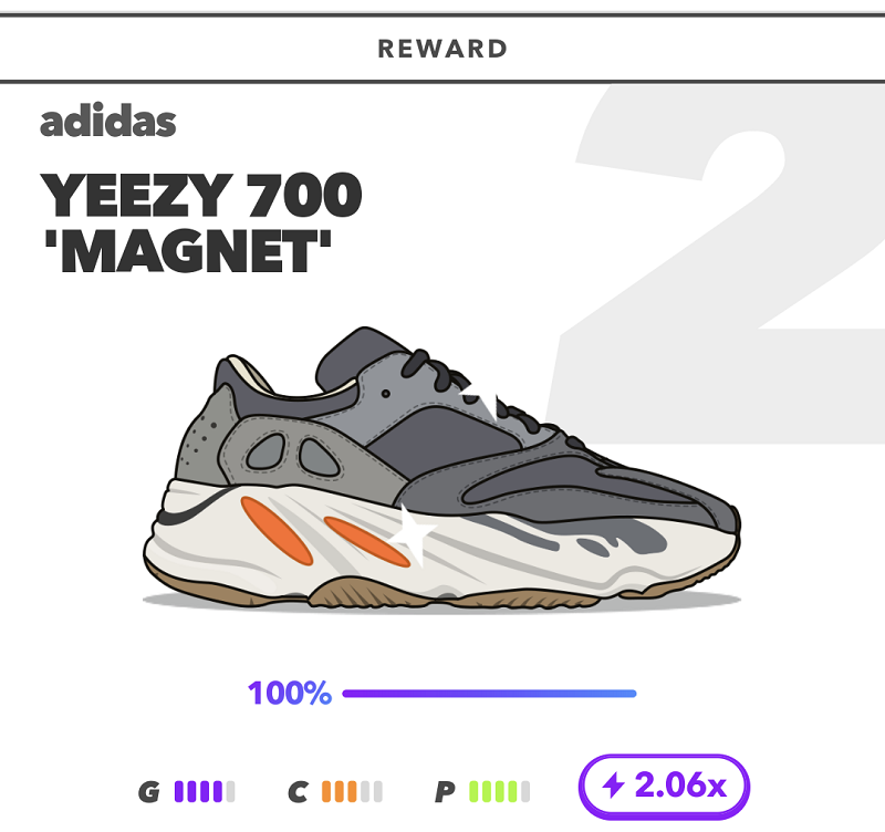 YEEZY 700 'MAGNET'のゲーム内イラスト