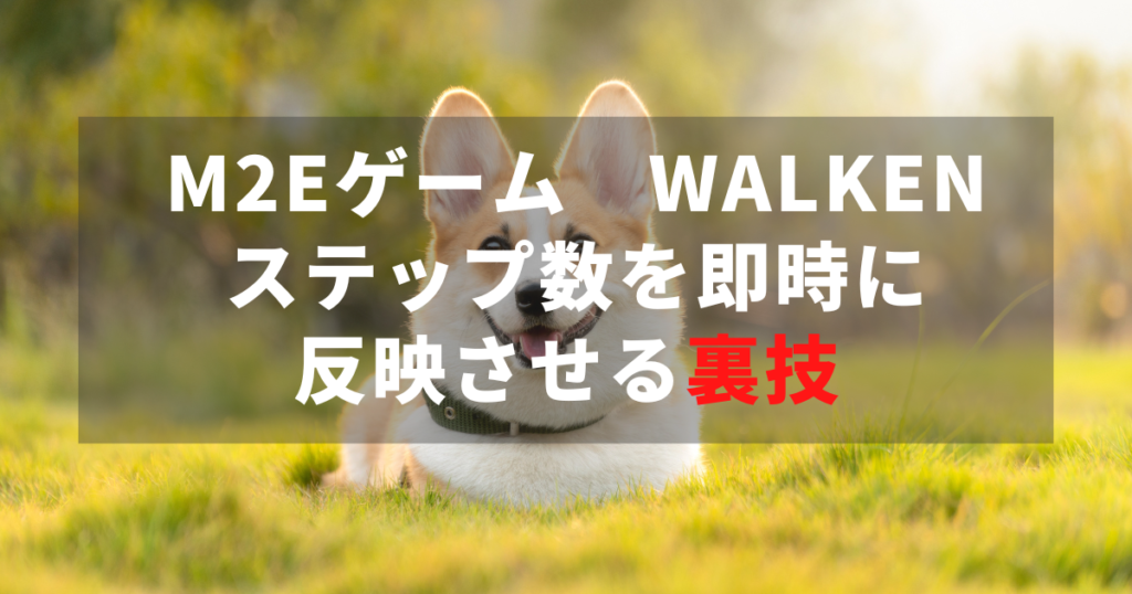 Walkenのステップ数を即時反映させる裏技