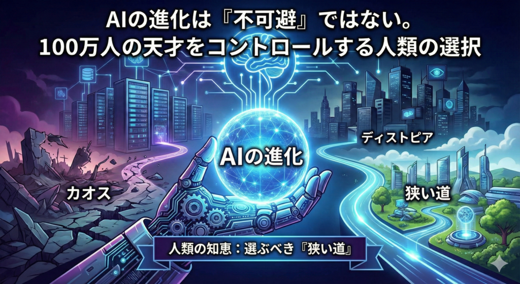 AIの進化は「不可避」ではない。100万人の天才をコントロールする人類の「知恵」と選択