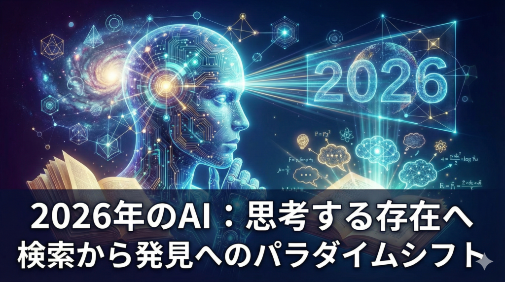 2026年のAIはどうなる？2025年の「異変」から読み解く未来と、今私たちが備えるべきこと