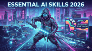 2026年に生き残るための「必須AIスキル」とは？プロンプトからVibe Codingまで、未来を切り拓く3つの極意