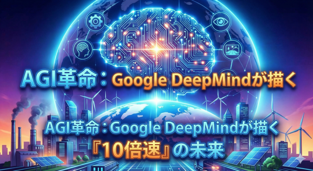 【Google DeepMindが描く未来】AGI実現へのロードマップと「10倍速」で変わる私たちの社会